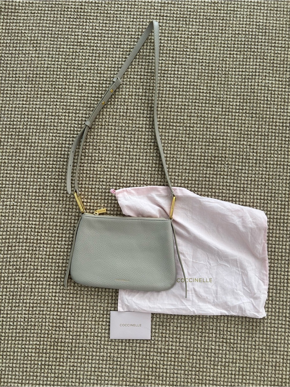 Coccinelle Taupe Magie Mini Crossbody Bag